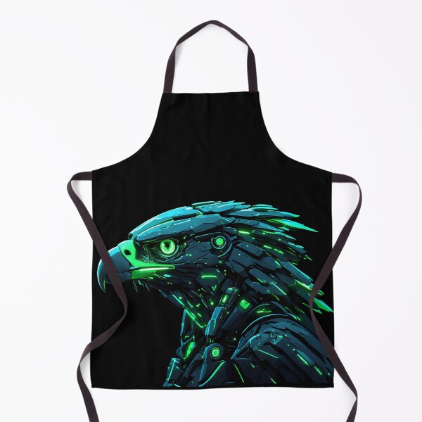 Item preview, Cyberpunk Neon Mecha Falcon designed and sold by Cyber Gold Studio.