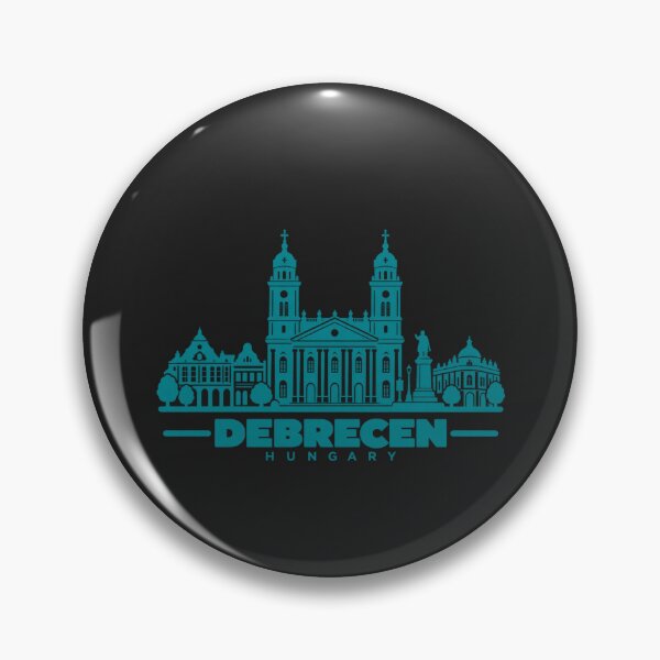 Item preview, Debrecen Hungary Line Art Skyline Poster designed and sold by CMYKStudio.