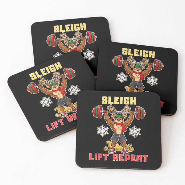 Item preview, Sleigh Lift Repeat Christmas Reindeer designed and sold by Bawek85Designs.