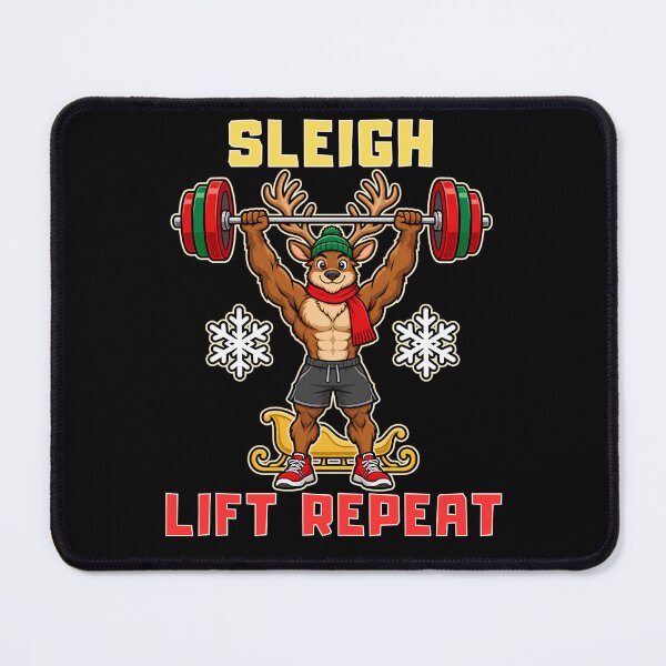 Item preview, Sleigh Lift Repeat Christmas Reindeer designed and sold by Bawek85Designs.