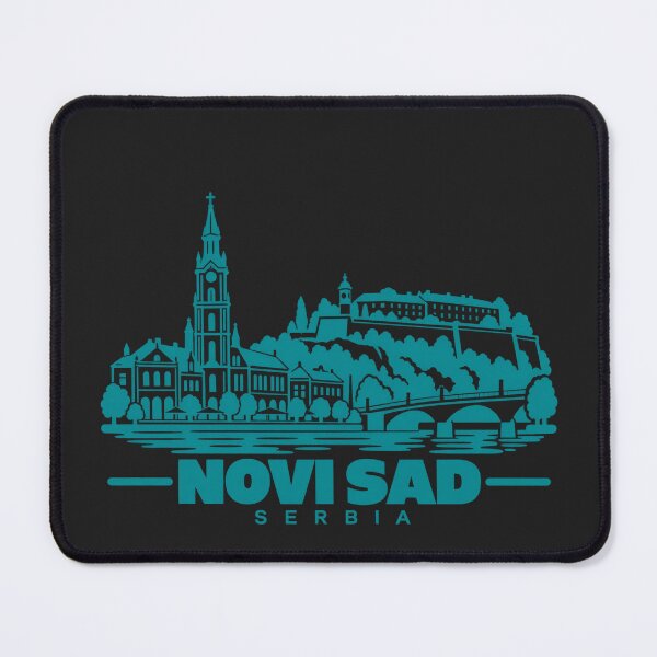 Item preview, Novi Sad Serbia Line Art Skyline Poster designed and sold by CMYKStudio.