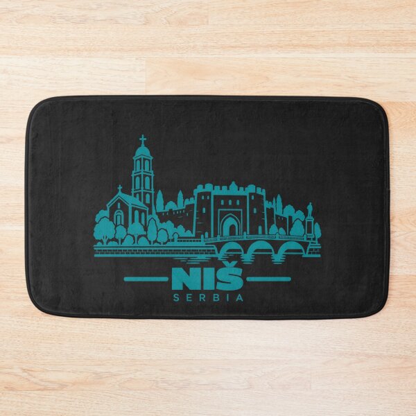 Item preview, Nis Serbia Line Art Landmark Poster designed and sold by CMYKStudio.
