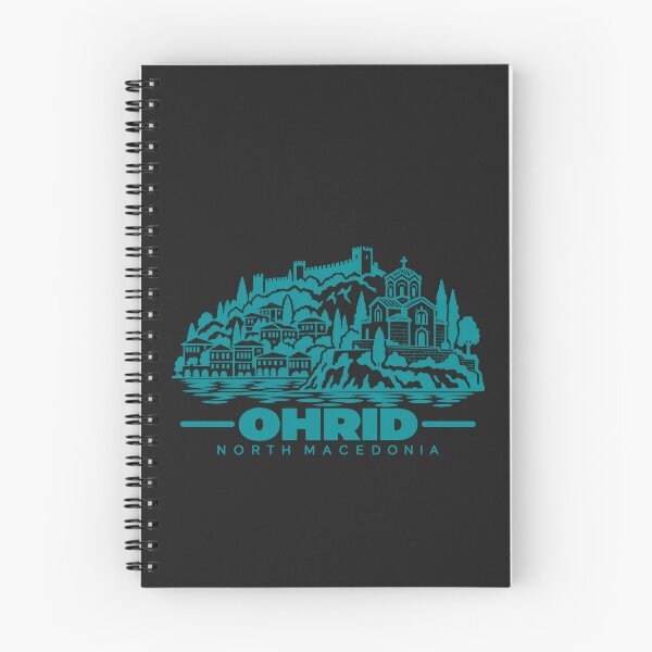 Item preview, Ohrid North Macedonia Line Art Coastline Poster designed and sold by CMYKStudio.