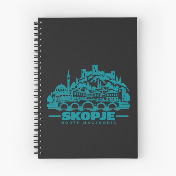 Item preview, Skopje North Macedonia Line Art Skyline Poster designed and sold by CMYKStudio.