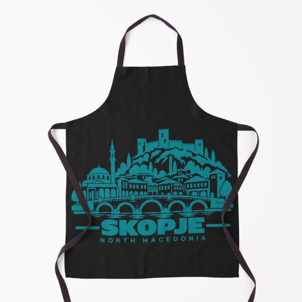 Item preview, Skopje North Macedonia Line Art Skyline Poster designed and sold by CMYKStudio.
