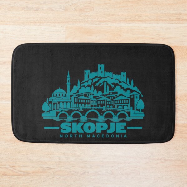 Item preview, Skopje North Macedonia Line Art Skyline Poster designed and sold by CMYKStudio.