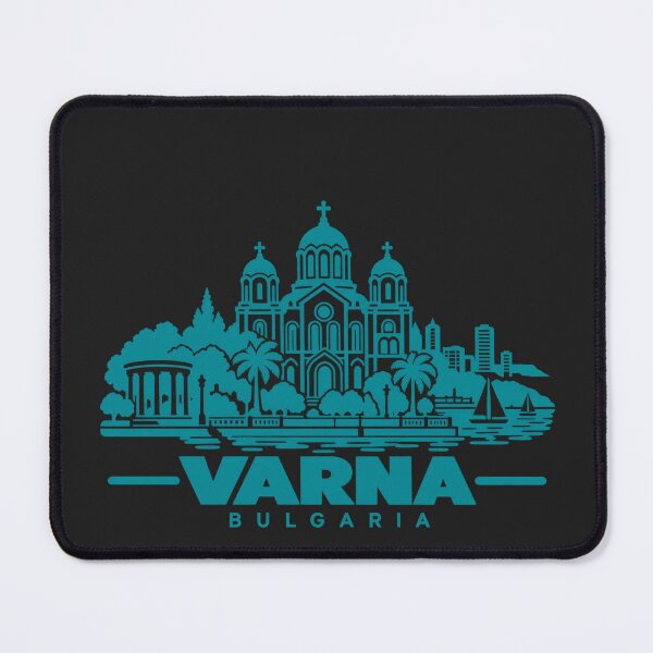 Item preview, Varna Bulgaria Line Art Coastline Poster designed and sold by CMYKStudio.