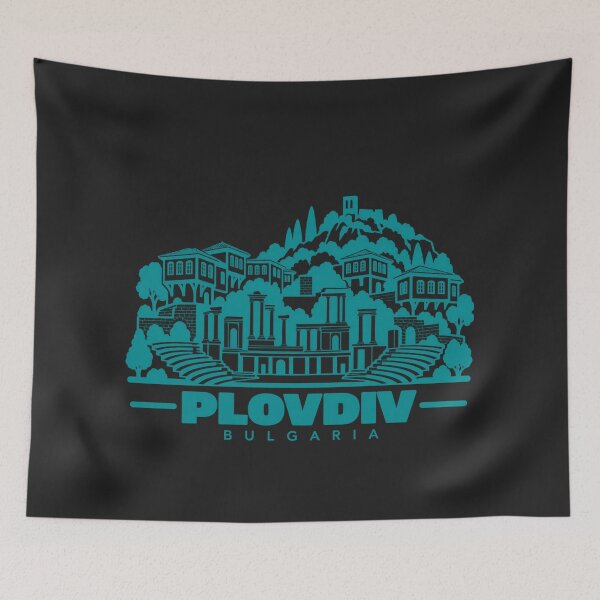Item preview, Plovdiv Bulgaria Line Art Landmark Poster designed and sold by CMYKStudio.