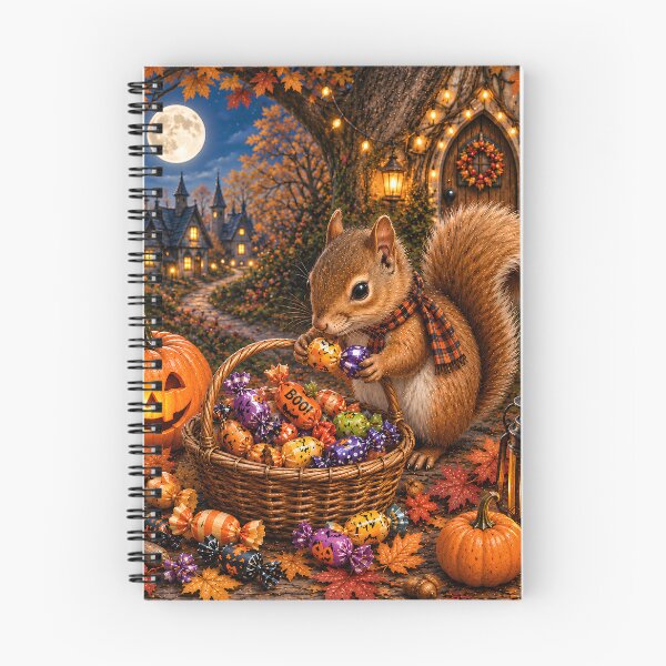 Item preview, A Squirrel Gathering Wrapped Candies  Every Sweet Treat is Worth Gathering  Upscaled Version designed and sold by Novel Works Studio.