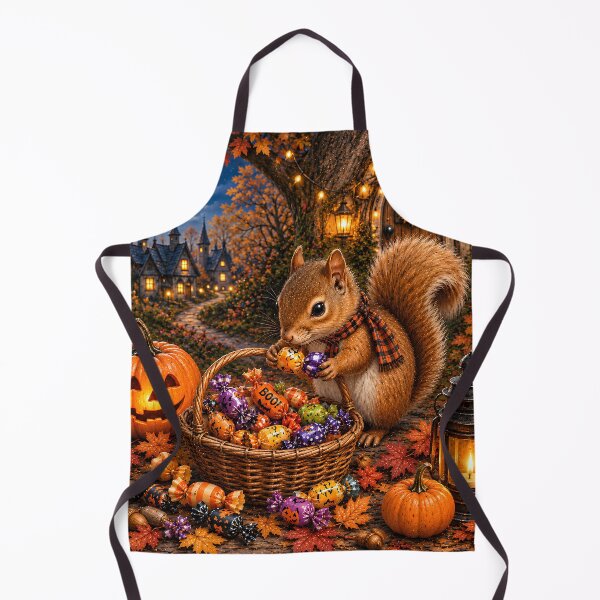 Item preview, A Squirrel Gathering Wrapped Candies  Every Sweet Treat is Worth Gathering  Upscaled Version designed and sold by Novel Works Studio.