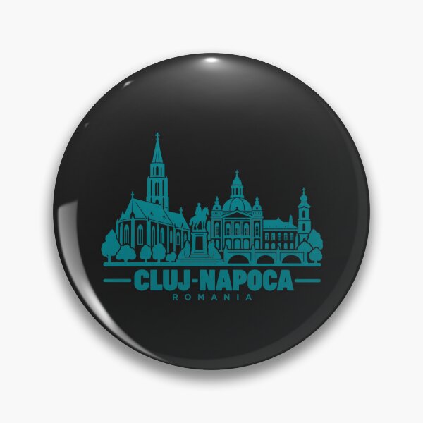 Item preview, Cluj Napoca Romania Line Art Skyline Poster designed and sold by CMYKStudio.