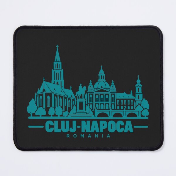 Item preview, Cluj Napoca Romania Line Art Skyline Poster designed and sold by CMYKStudio.