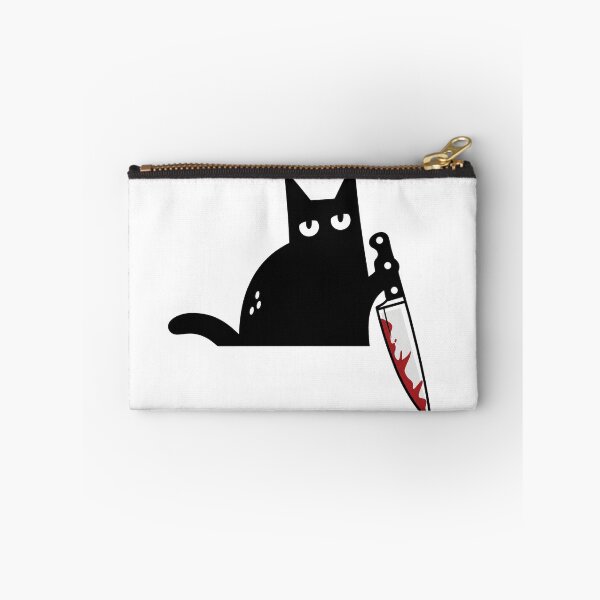 Item preview, Peeking Murder Cat Doorway, Black Cat with Knife Door Frame designed and sold by HokutoKaiStore.