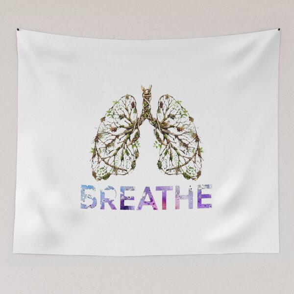 Item preview, Breathe Lungs Tree of Life Colorful Watercolor - Mental Health Awareness Yoga Meditation designed and sold by Yassinejayed.