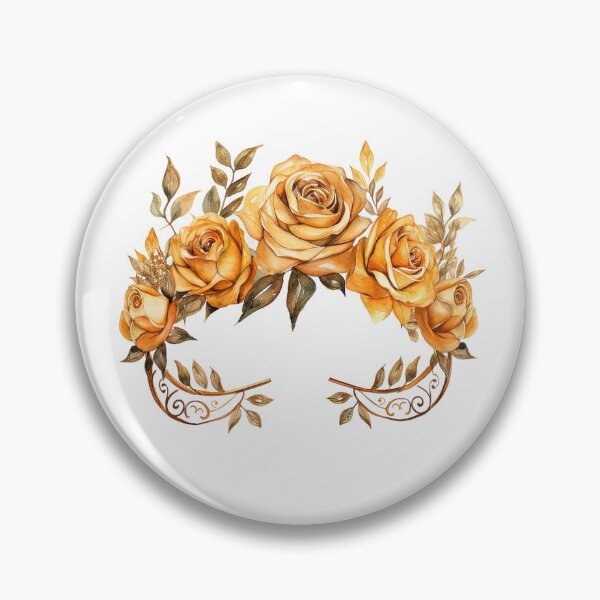Item preview, Golden Rose Crown | Elegant Floral Aesthetic Art designed and sold by Mandayartstudio.