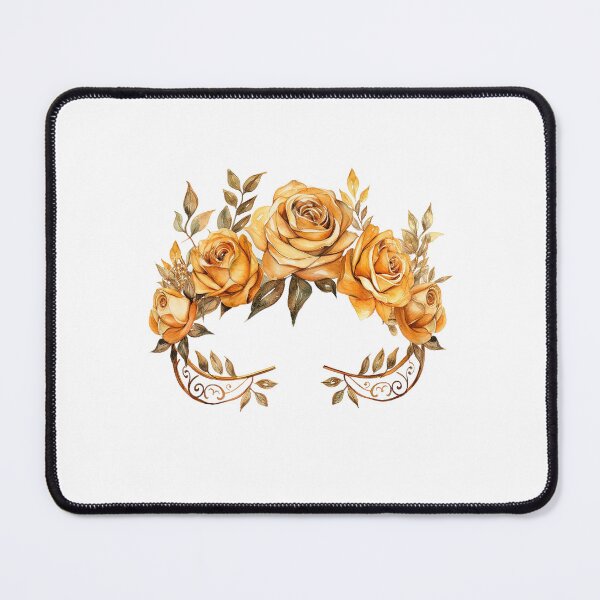 Item preview, Golden Rose Crown | Elegant Floral Aesthetic Art designed and sold by Mandayartstudio.