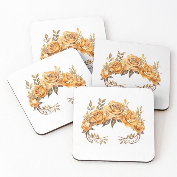 Item preview, Golden Rose Crown | Elegant Floral Aesthetic Art designed and sold by Mandayartstudio.