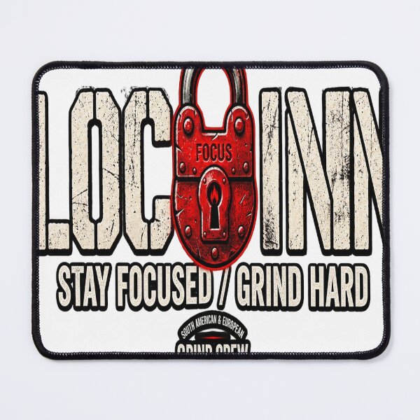 Item preview, Locked In Red Padlock Gym & Motivation Quote T-Shirt designed and sold by NostalgiaPop77.