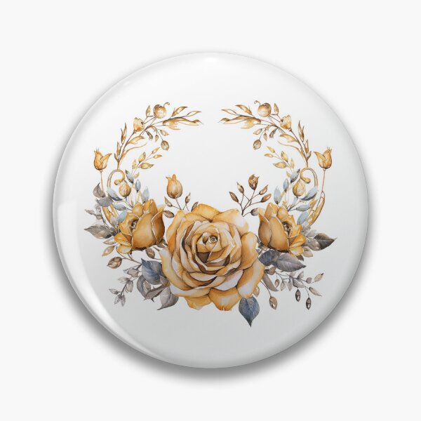 Item preview, Golden Rose Crown | Elegant Floral Aesthetic Art designed and sold by Mandayartstudio.