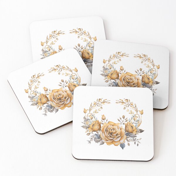 Item preview, Golden Rose Crown | Elegant Floral Aesthetic Art designed and sold by Mandayartstudio.