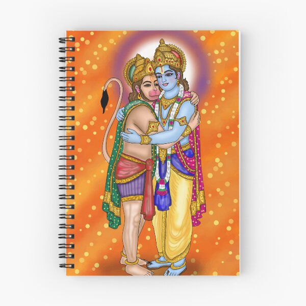 Item preview, Lord Rama and Hanuman Digital Drawing | Hindu Devotional Artwork designed and sold by Harshit_Digital_Arts.