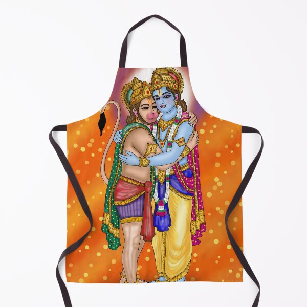 Item preview, Lord Rama and Hanuman Digital Drawing | Hindu Devotional Artwork designed and sold by Harshit_Digital_Arts.