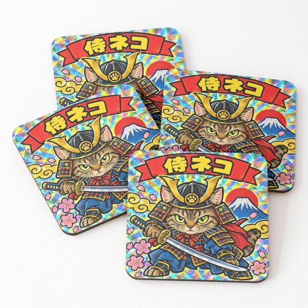 Item preview, SAMURAI CAT — The Legendary Warrior designed and sold by POP-BAY-JP.