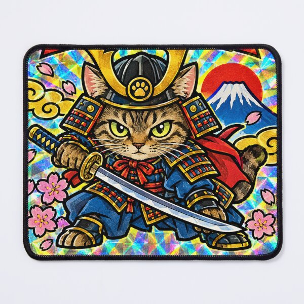 Item preview, SAMURAI CAT — The Legendary Warrior designed and sold by POP-BAY-JP.