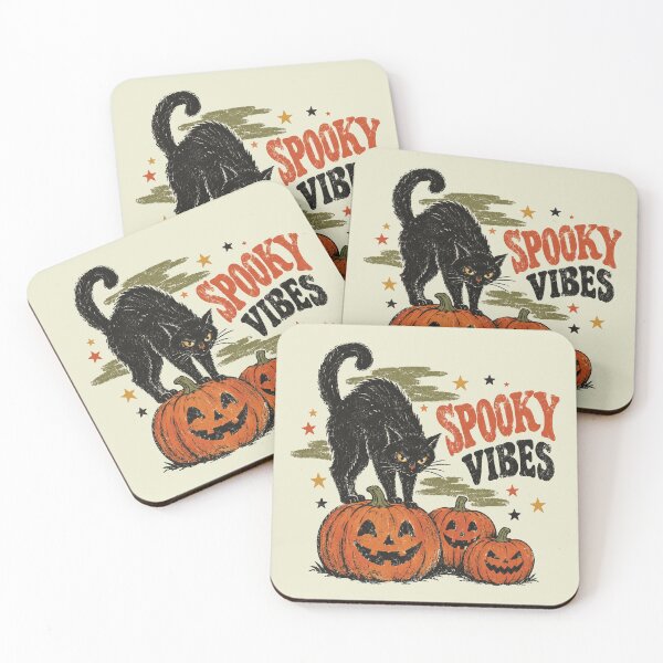 Item preview, Spooky Vibes Halloween Black Cat, Pumpkin Season designed and sold by HokutoKaiStore.