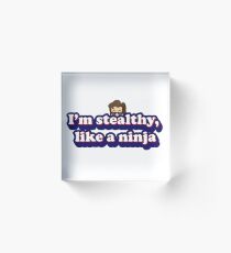 Steve Harrington I'm Stealthy Like a Ninja Acrylic Block