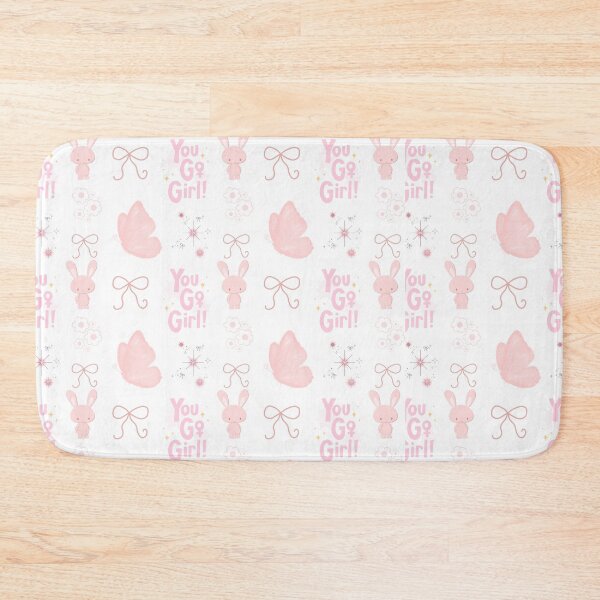 Item preview, You Go Girl Pink Butterfly and Cute Bunny Inspiration designed and sold by Specialdesign10.