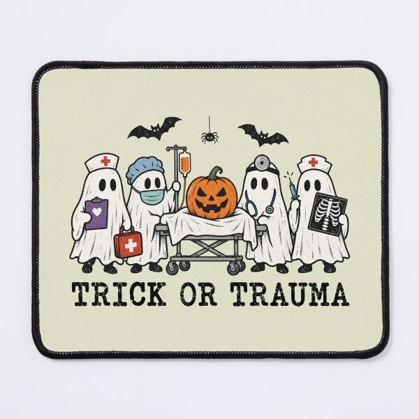 Item preview, Trick or Trauma Nurse, Spooky Halloween Nurse designed and sold by HokutoKaiStore.