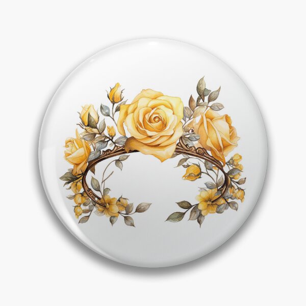 Item preview, Golden Rose Crown | Elegant Floral Aesthetic Art designed and sold by Mandayartstudio.