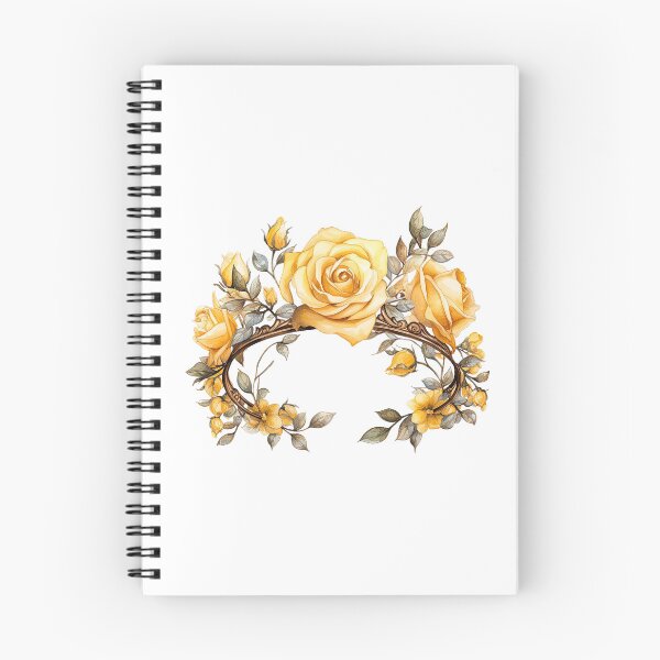 Item preview, Golden Rose Crown | Elegant Floral Aesthetic Art designed and sold by Mandayartstudio.