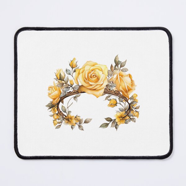 Item preview, Golden Rose Crown | Elegant Floral Aesthetic Art designed and sold by Mandayartstudio.