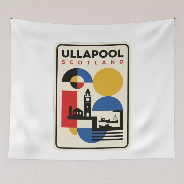 Item preview, Retro Ullapool Bauhaus Geometric Skyline designed and sold by k3rstman1.