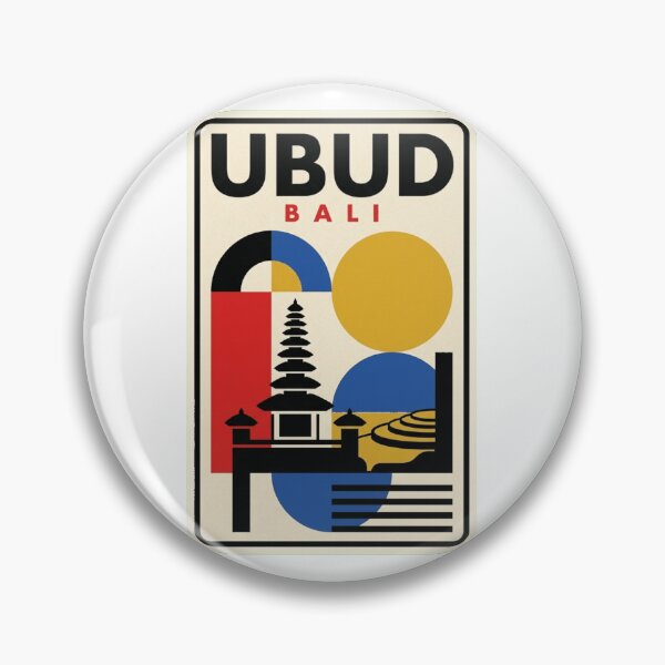 Item preview, Retro Ubud Bauhaus Geometric Skyline designed and sold by k3rstman1.