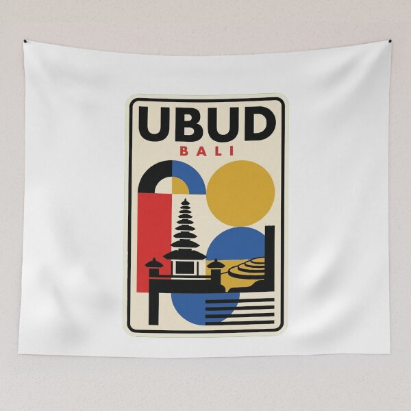 Item preview, Retro Ubud Bauhaus Geometric Skyline designed and sold by k3rstman1.