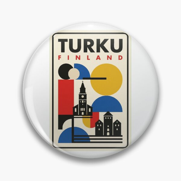 Item preview, Retro Turku Bauhaus Geometric Skyline designed and sold by k3rstman1.