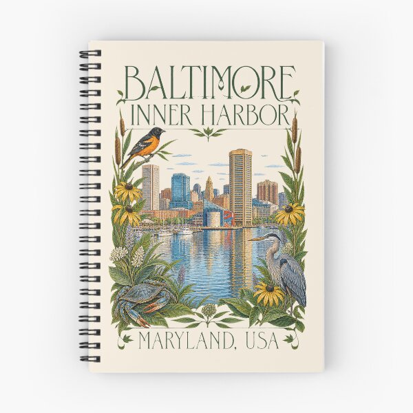 Item preview, Puerto interior de Baltimore, Maryland, EE. UU. [Ilustración antigua] designed and sold by elektronen.