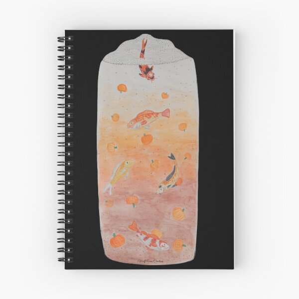 Item preview, Pumpkin spice latte koi glass watercolor  designed and sold by WolfRaven Creations.