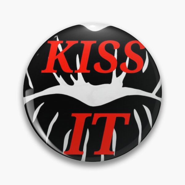 Item preview, KISS IT bold red lips design designed and sold by DottsSpot.