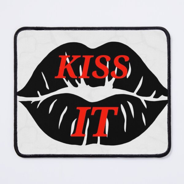 Item preview, KISS IT bold red lips design designed and sold by DottsSpot.