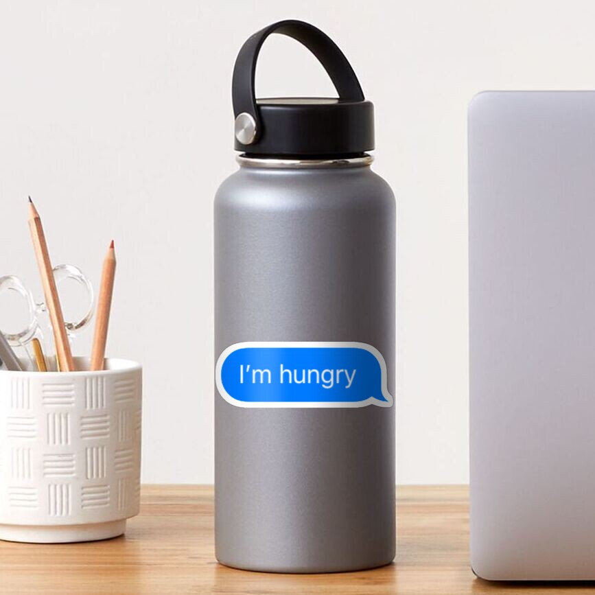 I'm Hungry Text Sticker