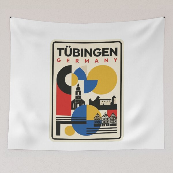 Item preview, Retro Tübingen Bauhaus Geometric Skyline designed and sold by k3rstman1.