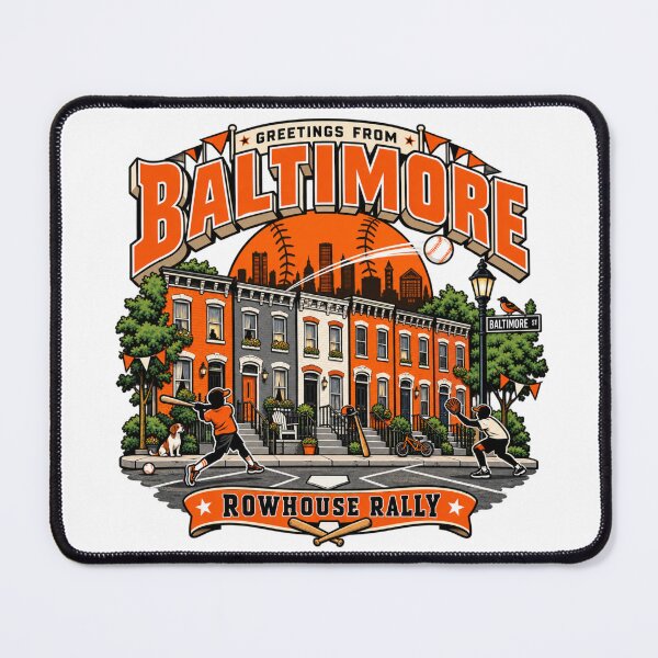 Item preview, Baltimore Rowhouse Rally: Baseball in the Streets designed and sold by Dresut.