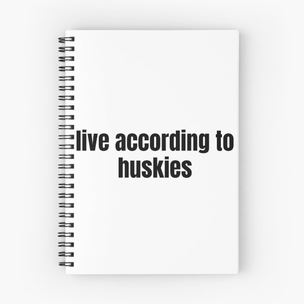 Item preview, Live According to Huskies – Bold Minimalist Typography Design designed and sold by The Jolly Husky .