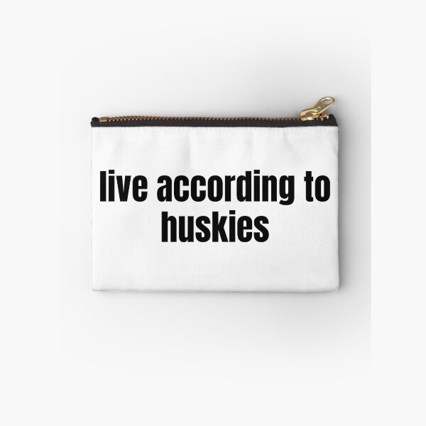 Item preview, Live According to Huskies – Bold Minimalist Typography Design designed and sold by The Jolly Husky .