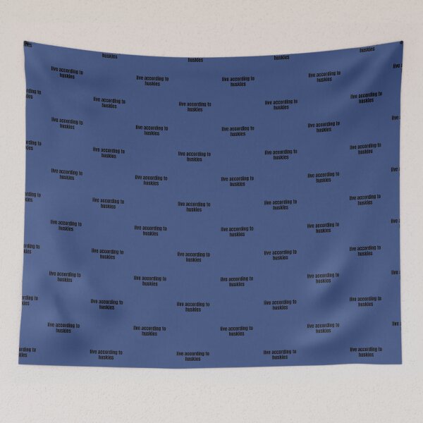 Item preview, Live According to Huskies – Bold Minimalist Typography Design designed and sold by The Jolly Husky .