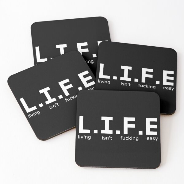 Item preview, L.I.F.E - Living isn't fucking easy designed and sold by Jackson-Will.